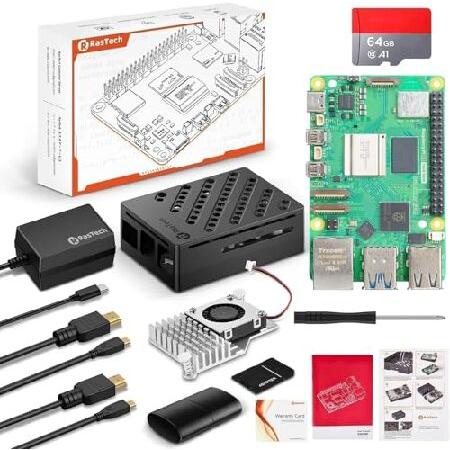 【並行輸入品】 RasTech Raspberry Pi 5 16GBキット 64GBエディション ...