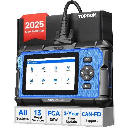 【並行輸入品】 OBD2スキャナー、TOPDON ArtiDiag600 Elite、2025フルシ...