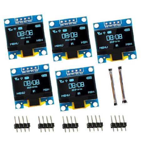 【並行輸入品】 EPLZON 5パック 0.95インチ OLED IIC ディスプレイモジュール 1...