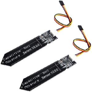 【並行輸入品】 DIYables容量性土壌水分センサー、TLC555Iチップ、Arduino、ESP32、ESP8266、ラズベリーパイ、2個