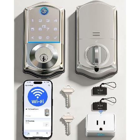 【並行輸入品】 Veise VE017G Wi-Fi Keyless Entry Door Lock...