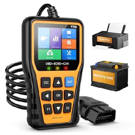 【並行輸入品】 OBD2スキャナー - 改良されたFixdカー診断ツール、バッテリーテスター付きカー...