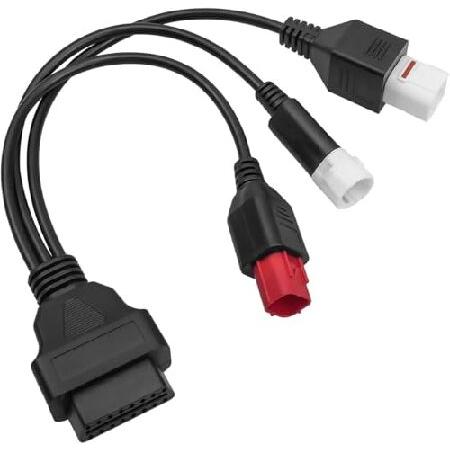 【並行輸入品】 Alchiauto 3ピン 4ピン 6ピン OBD2 アダプターケーブル ヤマハ E...