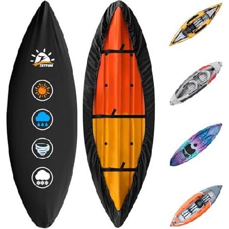 【並行輸入品】 Zettumカヤックカバー - 16フィート - 600D 高耐久 ＆ 防水 色あせ...