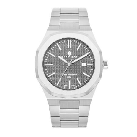 【並行輸入品】 SAPPHERO メンズ腕時計 アナログクォーツ 50m 防水 ポリゴン メンズ腕時...