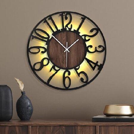 【並行輸入品】 Mee 2ou 20 Inch Large Metal Wall Clock wit...