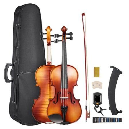 【並行輸入品】 VEVOR バイオリン 4/4 フルサイズ 大人用 バイオリン フィドル セット 初...