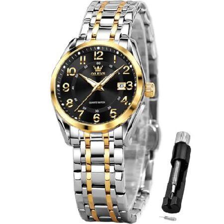 【並行輸入品】 OLEVS Womens Dress Watches Easy Reader Lad...