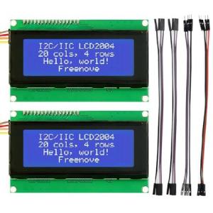 【並行輸入品】 Freenove I2C IIC LCD 2004 モジュール (2 パック), TWI シリアル 20x4 ディスプレイ, Arduino Raspberry Pi Pico ESP32 ESP8266 と互換性