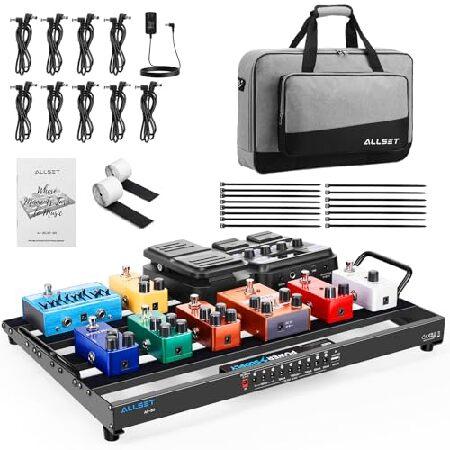 【並行輸入品】 ALLSET ギターエフェクトペダルボード 絶縁電源、ノイズリダクション、耐久性のあ...