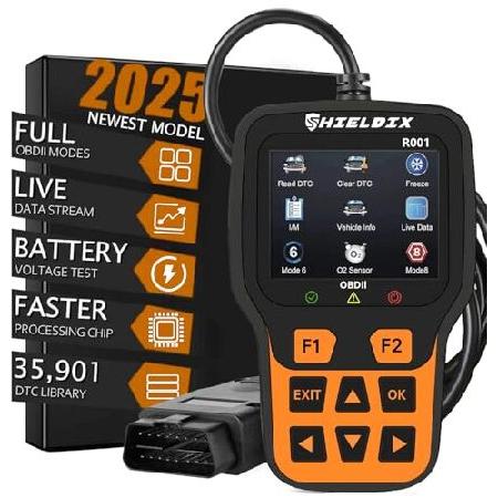 【並行輸入品】 SHIELDIX R001 OBD2 スキャナー診断ツール、エンジンライトコードリー...