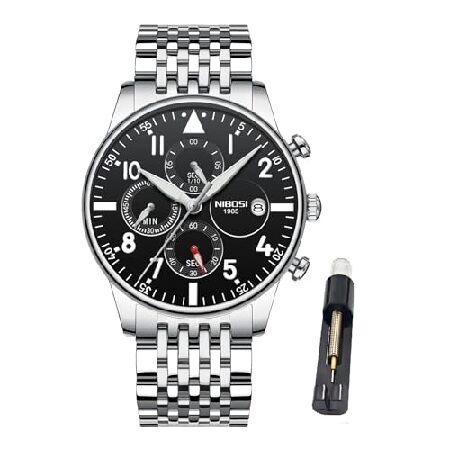 【並行輸入品】 NIBOSI Watches for Men Analog Quartz Chron...