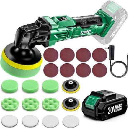 【並行輸入品】 KIMO 20V コードレス カーバッファポリッシャーキット 24個 研磨キット 6...