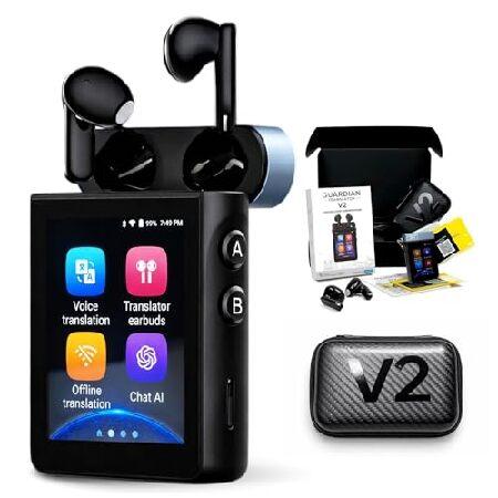 【並行輸入品】 V2翻訳イヤホン、Owsリアルタイム3イン1翻訳144言語＆アクセント、