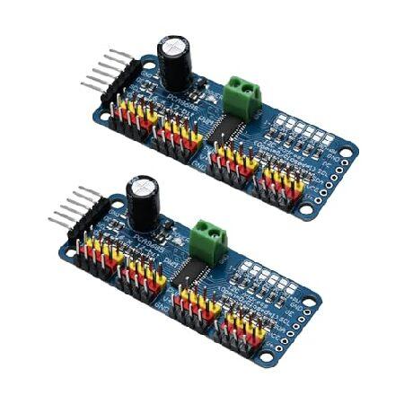 【並行輸入品】 PCA9685 16チャンネル 12ビット PWM サーボモータードライバーモジュー...