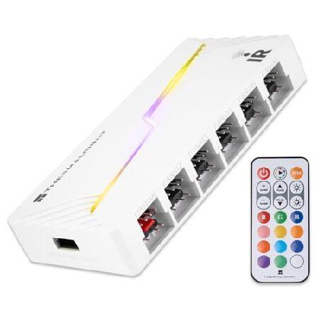 【並行輸入品】 Thermalright ARGBとファンハブX12 IRホワイトハブコントローラー...