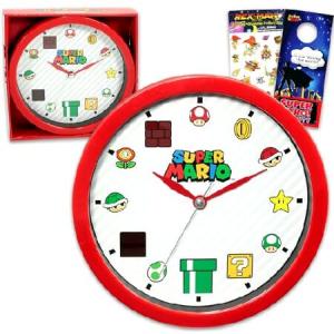 並行輸入品】 スーパーマリオ壁掛け時計 - 10インチの壁掛け時計と
