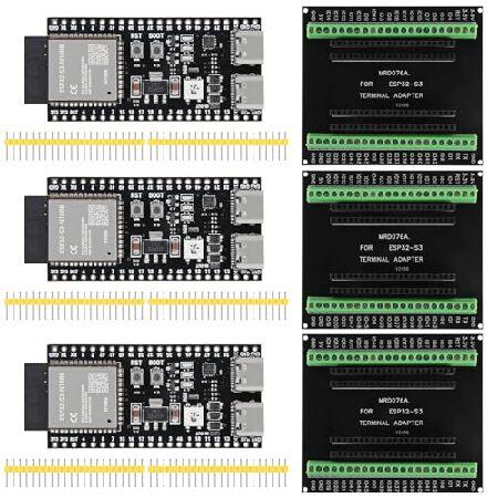 【並行輸入品】 3セット ESP32-S3 N16R8キット 16MB フラッシュ 8MB PSRA...
