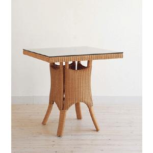 ロイドルーム テーブル NO.1184 ガラス付 おしゃれ アンティーク 食卓 机 幅75 奥行75...