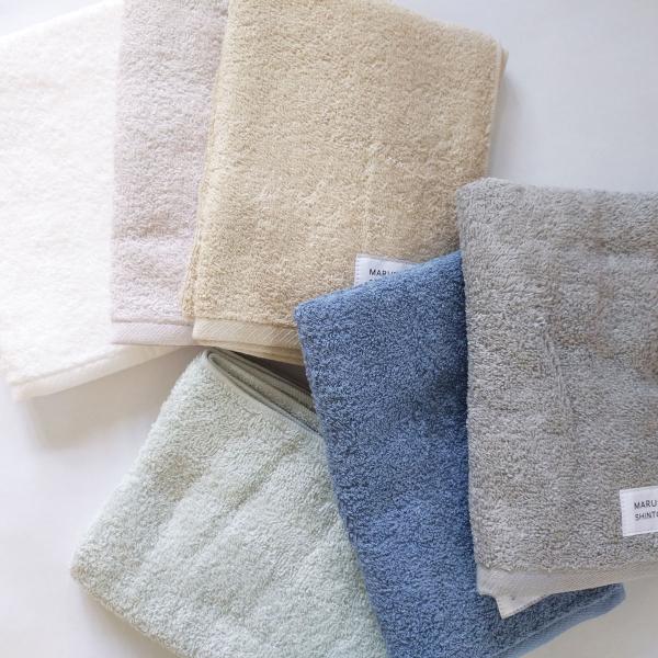 MARUSHIN by SHINTO TOWEL ユキネサラシ フェイスタオル ガーゼパイル 泉州タ...