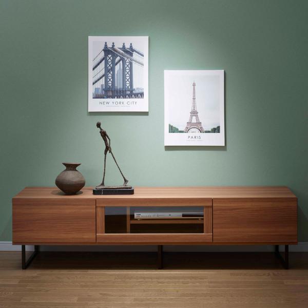 TVカウンター テレビ台 ローボード リアルウォールナット 幅173 奥行44 高さ43 BTD-1...