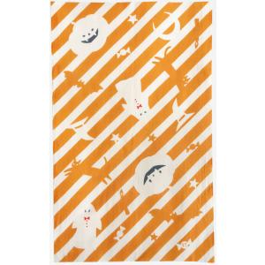 にじゆら 手ぬぐい Happy Halloween かぼちゃ[everyday 60 tenugui...