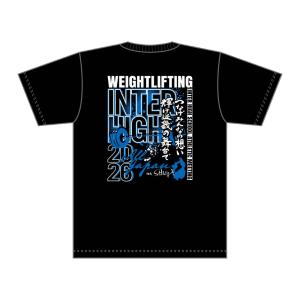 【3L〜4L】近畿総体2026競技名入りTシャツ【2.ウエイトリフティング】(黒)