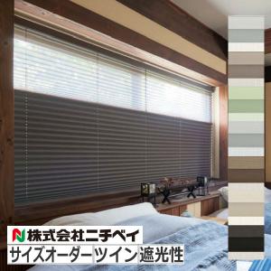 ニチベイ（Nichibei） プリーツスクリーン もなみ25 「プレト」ツイン