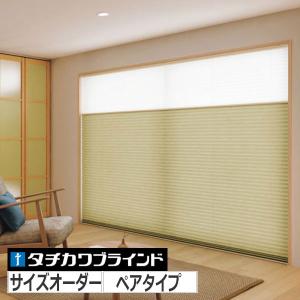 新品プリーツスクリーン タチカワブラインド ペルレ　ペアタイプ タチカワブラインド プリーツスクリーン ペルレ25 「ホナミ遮熱」 ペア
