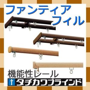 カーテンレール オーダー シングル タチカワ ファンティアフィル＋部品セット　〜100cm サイドカバーＳ｜interia-kirameki