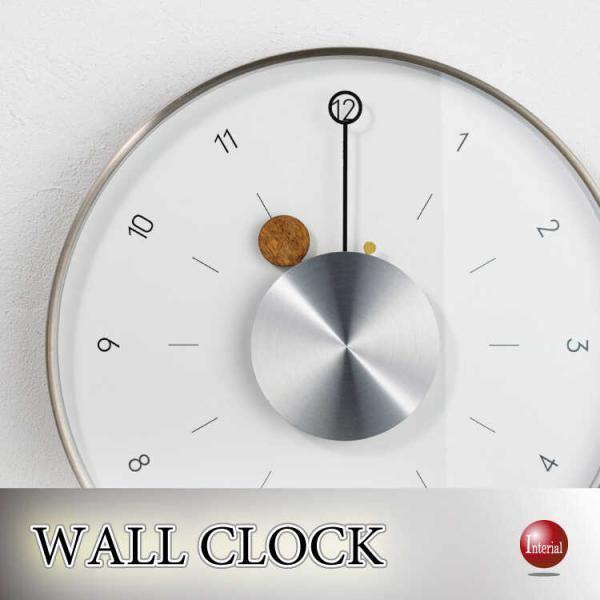 クールでハイセンスなモダン壁掛け時計 音がしない連続秒針 スイープムーブメント 静音 かっこいい お...