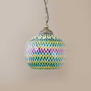 モザイクガラスの1灯ペンダントライト Lサイズ...の詳細画像3