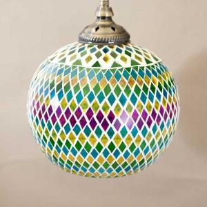 モザイクガラスの1灯ペンダントライト Lサイズ...の詳細画像4