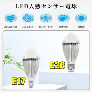 人感センサー LED電球 E17 E26 40...の詳細画像1