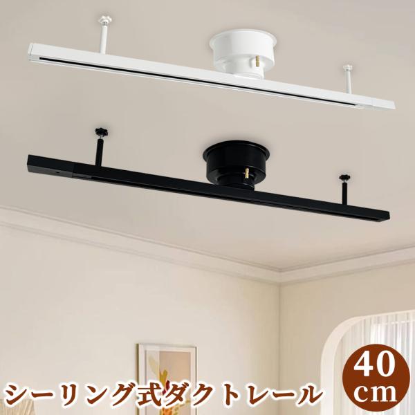 ダクトレール レール0.4M　引掛けシーリング対応 ライティングレール おしゃれ レール照明 350...