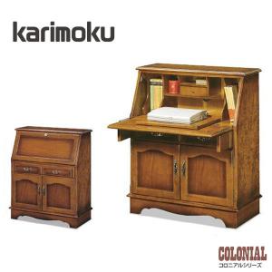 浜本工芸 中古 ライティングデスク ライティングビューロー 65×45