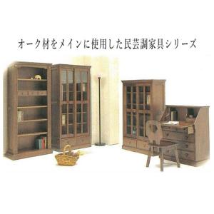 書棚 ガラス扉付き 幅120cm 本棚 大容量...の詳細画像1