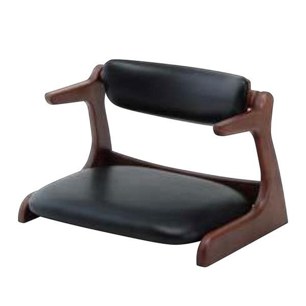 座椅子 腰痛改善 キャスパーチェア 腰痛対策 サポートチェア 疲れにくい 黒 ブラック
