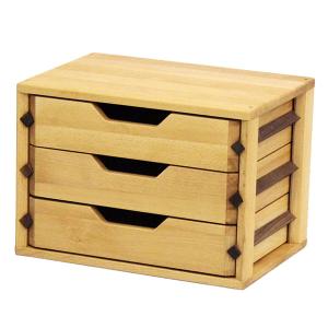 ケンホープ ミニチェスト 卓上 書類チェスト 木製 書類ケース 小