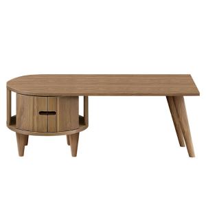 センターテーブル 木製 リビングテーブル 北欧 ローテーブル おしゃれ コーヒーテーブル モダン ウォールナット 日本製 国産 ルラード ROULADE｜interior-bagus