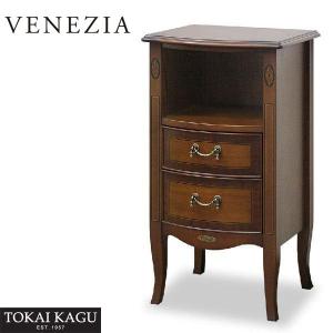 クロシオ アンティーク風FAX台 ファックス台 電話台