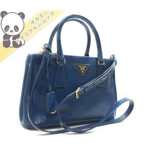 PRADA 2WAYハンドバッグ/ショルダーバッグ ブルー系 パテントレザー BN2316｜interior-collection