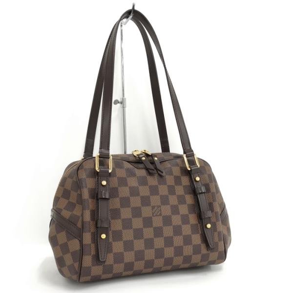 【中古】LOUIS VUITTON リヴィントンPM ショルダーバッグ ダミエ エベヌ N41157