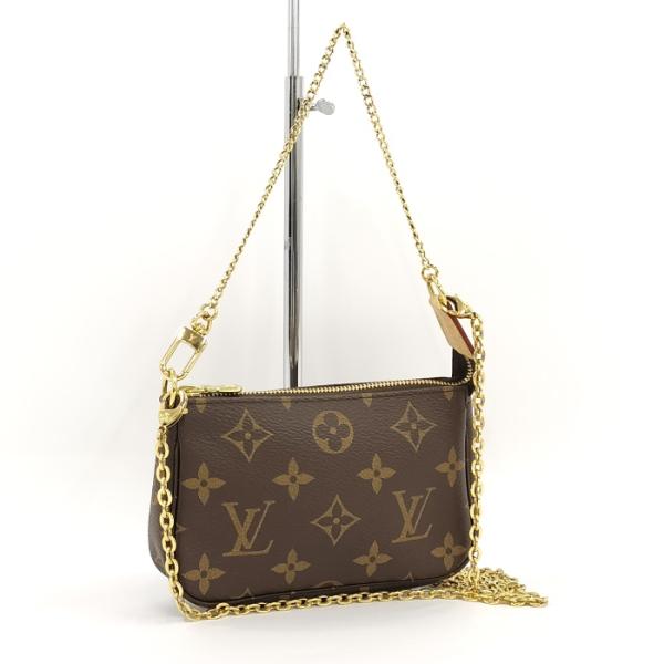 【中古】LOUIS VUITTON ミニ ポシェット アクセソワール 2WAY チェーン ショルダー...