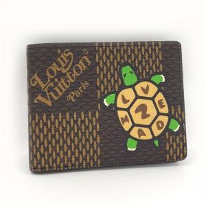 【中古】LOUIS VUITTON NIGO ポルトフォイユ ミュルティプル 2つ折り 札入れ ダミ...