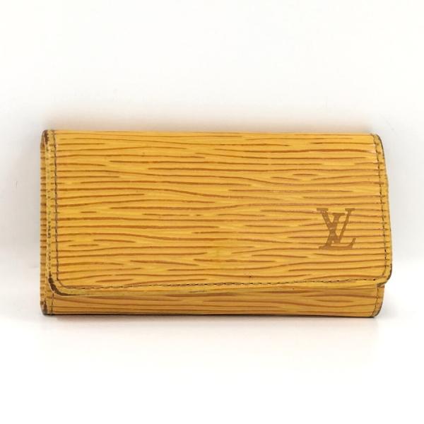 【中古】LOUIS VUITTON 4連キーケース ミュルティクレ4 エピ イエロー M63829