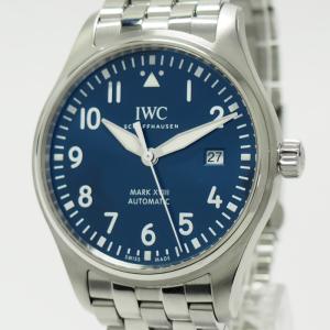 【中古】IWC パイロットウォッチ マークXVIII シャウハウゼン 自動巻き SS ネイビー文字盤 IW327015｜interior-collection