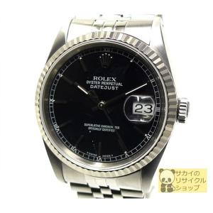 ROLEX デイトジャスト Ref 16234 X番 ブラッ...