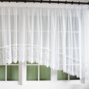 出窓用カーテン レースカーテン アーチ型 トリ...の詳細画像2