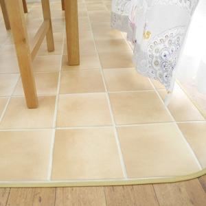 クッションフロアシートマット ダイニングラグ 拭ける 撥水 おしゃれ テラコッタ柄 拭ける 1 230cm テラコッタ柄 3畳用 おしゃれ Cdr1001b おしゃれカーテンのインテリアデポ